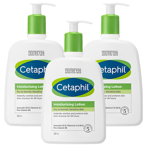 세타필 모이스춰라이징 로션, 500ml, 3개