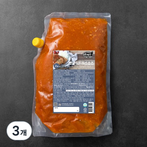 푸딩팩토리 옛날식 돈까스 소스, 2kg, 3개