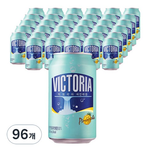 웅진빅토리아 파인애플 탄산수, 350ml, 96개