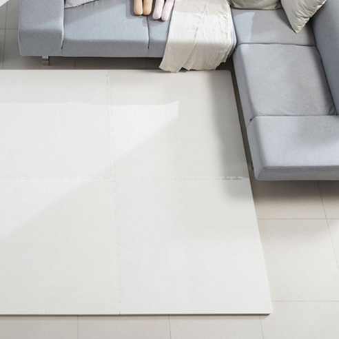 따사룸 더이쁨 EVA 퍼즐 매트 A타입 100cm x 100cm x 40mm, 바닐라 아이보리, 4p