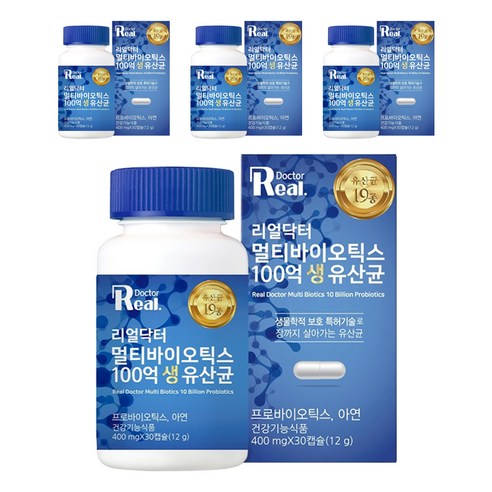 리얼닥터 멀티바이오틱스 100억 생유산균 12g, 30정, 4개