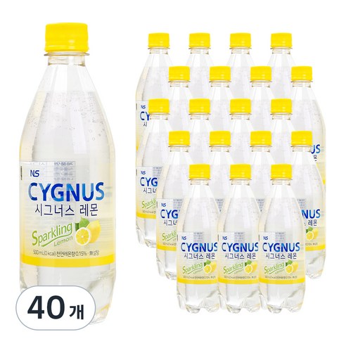 시그너스 레몬 탄산음료, 500ml, 40개