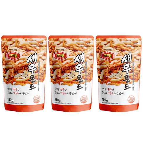 머거본 새우몬드 견과, 150g, 3개