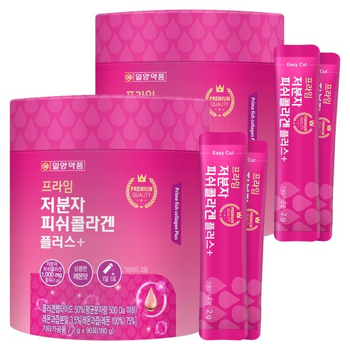 일양약품 프라임 저분자 피쉬 콜라겐 90p, 2개, 180g