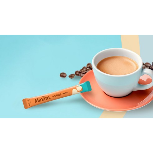 황홀한 라떼 한 잔이 선사하는 일상의 작은 사치, 맥심 슈프림 골드