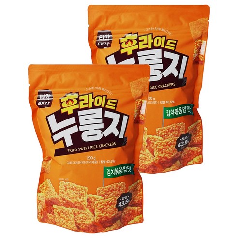 티각태각 후라이드 누룽지 김치볶음밥맛, 200g, 2개