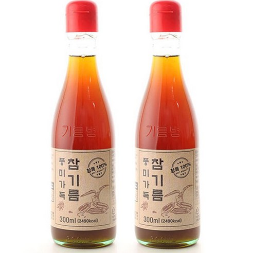 100%통참깨 풍미가득 참기름, 2개, 300ml