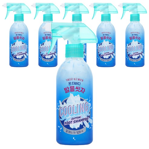 온더바디 코튼풋 발을 씻자 풋샴푸 쿨링, 1개입, 3개, 385ml