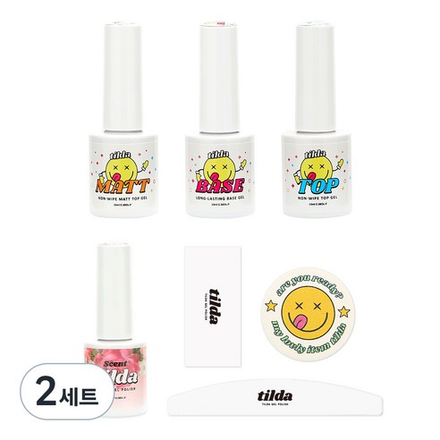 틸다 베이스젤 탑젤 매트탑젤 10ml 3개, 2세트, 베이스젤 + 탑젤 + 매트탑젤