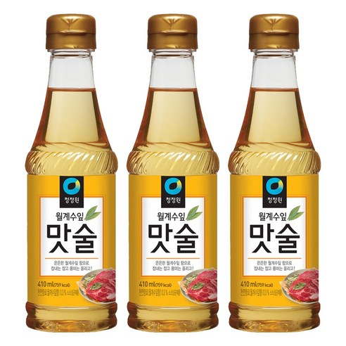청정원 월계수잎 맛술, 410ml, 3개