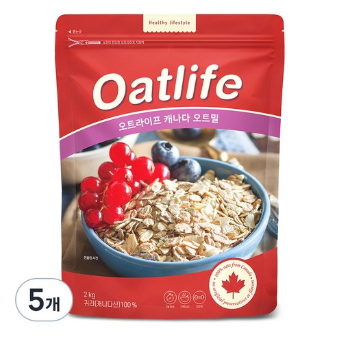 오트라이프 오트밀, 2kg, 5개