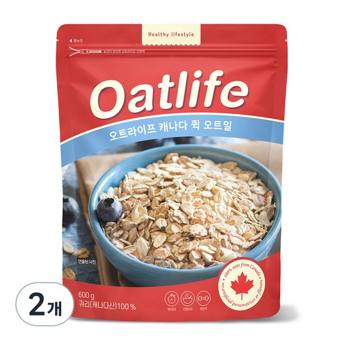 오트라이프 퀵오트밀, 600g, 2개