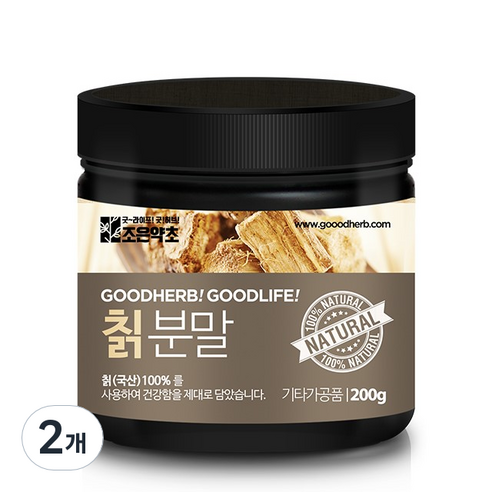 조은약초 칡 분말, 2개, 200g