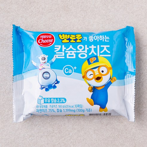 서울우유 뽀로로 칼슘왕 치즈 180g – 단일 제품 어린이식품