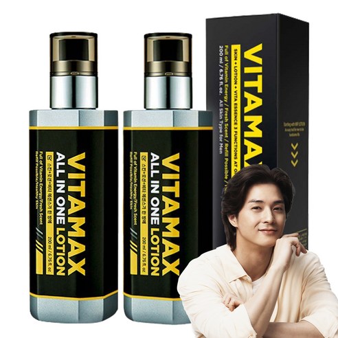 미프 비타맥스 올인원 로션 짐승 용량 보습 스킨케어 세트, 200ml, 2개