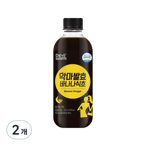 악마다이어트 악마발효 바나나식초, 500ml, 2개