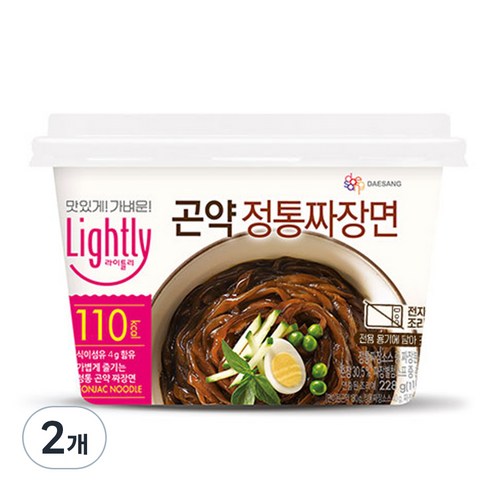 라이틀리 곤약 정통 짜장면, 228g, 2개