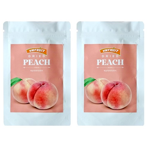 브이프릇 건복숭아 말랭이, 165g, 2개