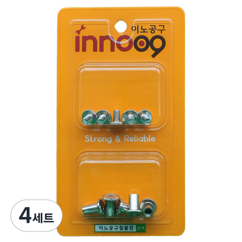 이노공구 가구용 조립볼트 5p + 너트 5p 세트 NIT800, 4세트