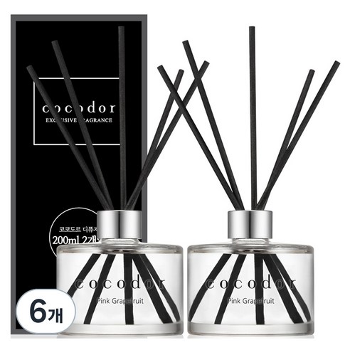 코코도르 디퓨저 200ml x 2p, 핑크그레이프프룻, 6개