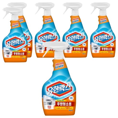 유한락스 주방청소용, 750ml, 6개