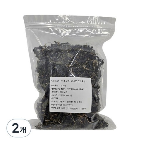 약초보은 건고춧잎, 200g, 2개