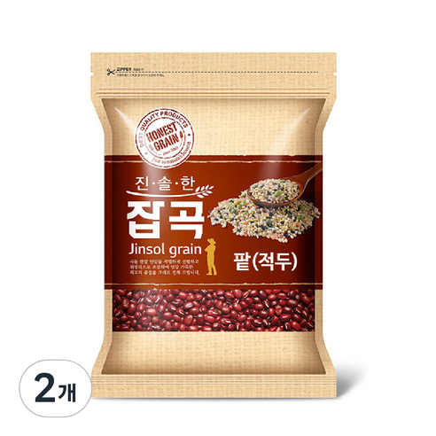 진솔그레인 국산 적두, 1kg, 2개