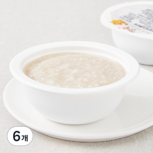 짱죽 초기 7개월 부터 묽은죽 이유식, 혼합맛(오트밀 / 바나나), 160g, 6개