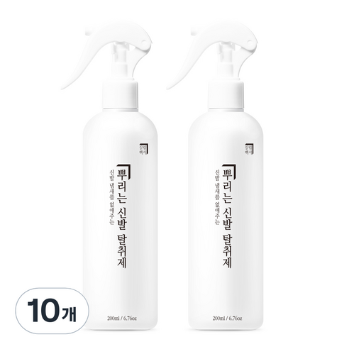 살림백서 뿌리는 신발탈취제 본품, 10개, 200ml