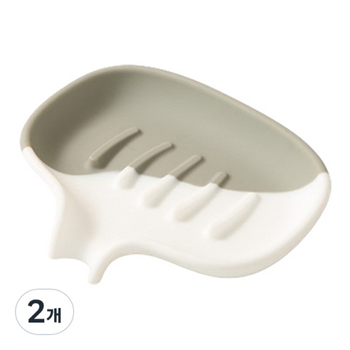 블럭마트 투톤컬러 비누받침, TYPE5, 2개