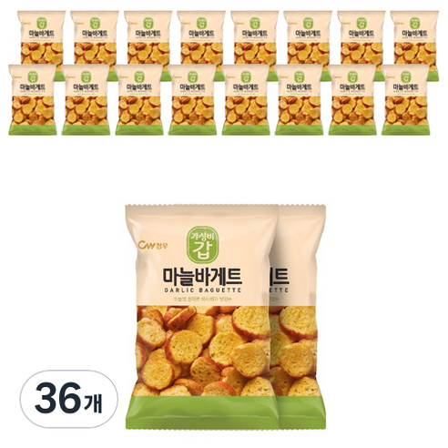 청우 마늘바게트 2번들, 110g, 36개