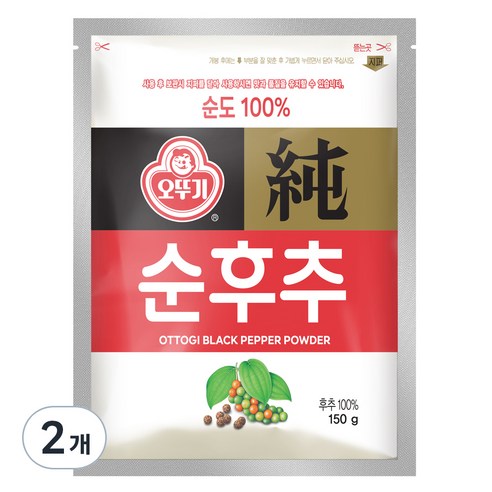 오뚜기 순후추, 150g, 2개