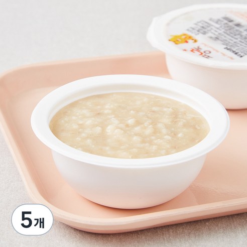 짱죽 중기 8개월 부터 이유식 죽, 혼합맛(한우 / 병아리콩), 200g, 5개