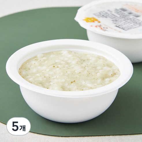 짱죽 중기 8개월 부터 이유식 죽, 혼합맛(닭가슴살 / 야채), 200g, 5개