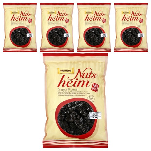 웰넛 자연두레 프룬 건자두, 500g, 5개