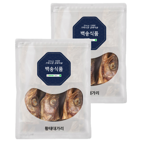 백송식품 황태대가리, 500g, 2개