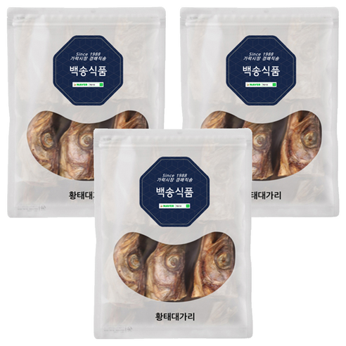 백송식품 황태대가리, 500g, 3개
