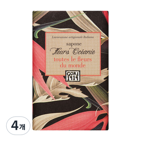 고리1919 월드플라워 비누 샌달우드솝 오세아니아, 150g, 4개