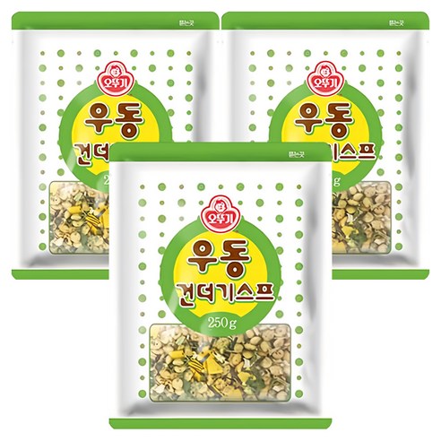오뚜기 우동건더기스프, 250g, 3개