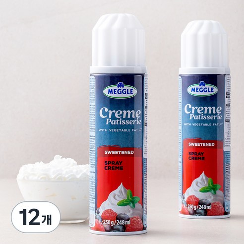 메글레 식물성 스프레이 휘핑, 250g, 12개