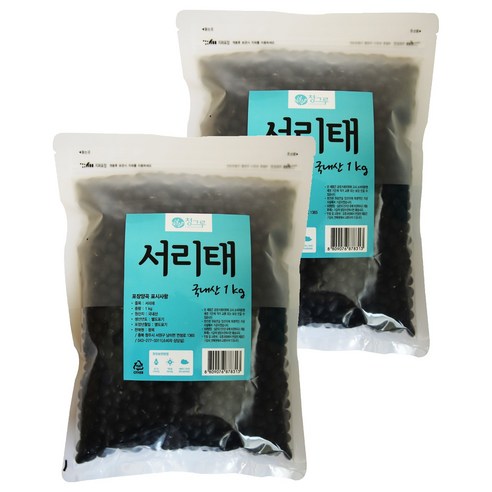 청그루 서리태, 1kg, 2개