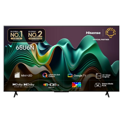 HISENSE 4K UHD Mini LED 스마트TV 55U6N, 139cm(55인치), 스탠드형, 방문설치