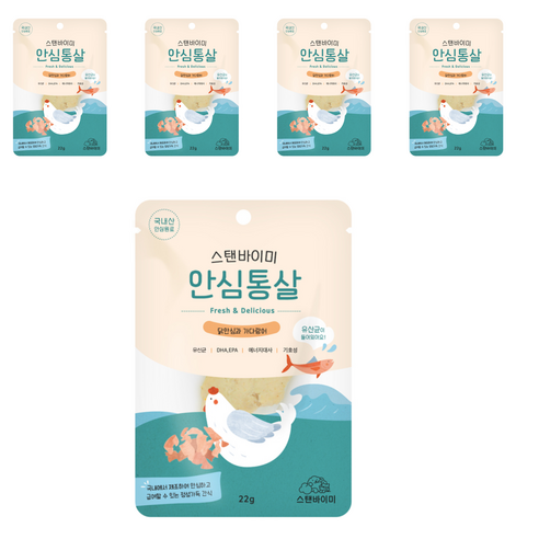 스탠바이미 고양이 안심통살 닭, 30개, 닭안심과 가다랑어