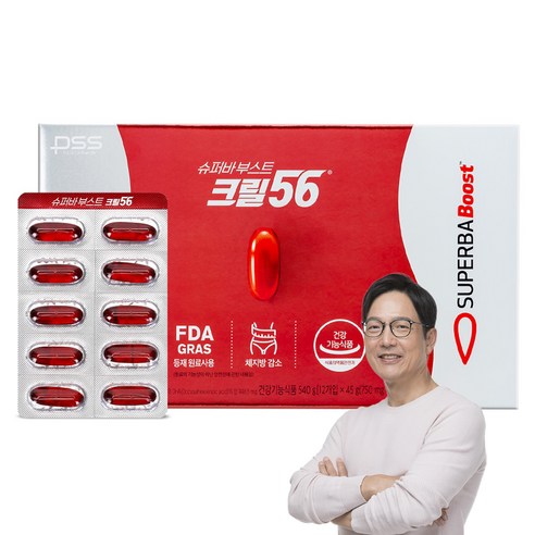 펄세스 슈퍼바부스트 크릴56 크릴오일 1 500mg 6개월 45g, 360정, 1개