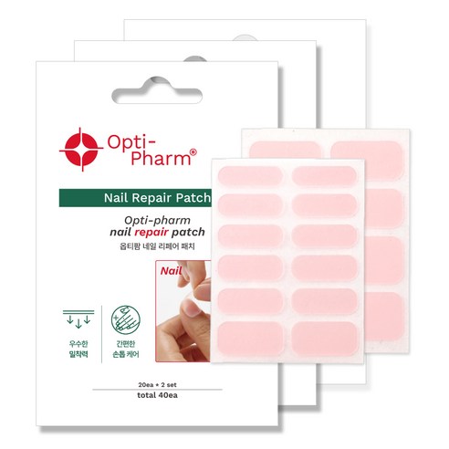 옵티팜 네일 리페어 패치 40p, 3개