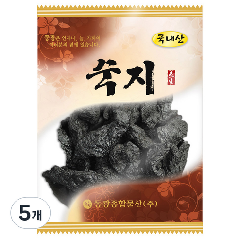 동광종합물산 숙지, 75g, 5개