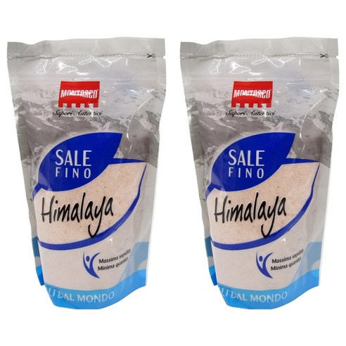 몬타스코 히말라야 고운 핑크소금, 500g, 2개