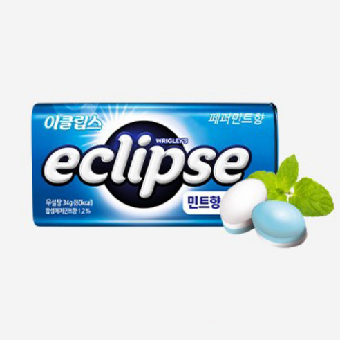 상쾌함이 깨어나는 순간, 이클립스 페퍼민트향 캔디