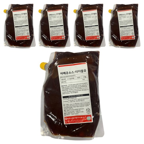 태원 바베큐 소스 티더블유, 1kg, 5개