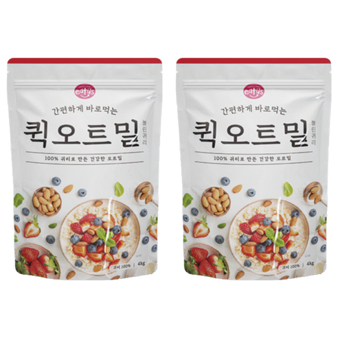 이더스 바로먹는 퀵오트밀, 4kg, 2개